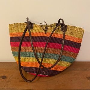 Handmade woven market bag